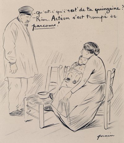 ¿Qué queda de tu quincena? Nada. Acteón se ha equivocado de recorrido de Jean Louis Forain